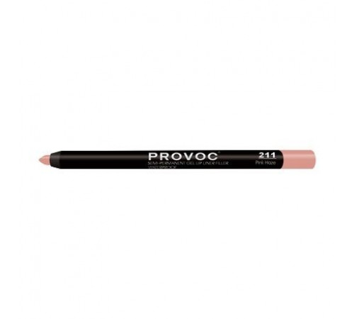 Provoc Гелевая подводка в карандаше для губ, №211 / Semi-Permanent Gel Lip Liner, Pink Haze