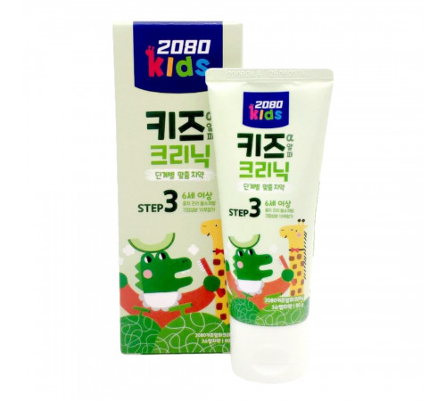 Dental Clinic 2080 Зубная паста для детей с фруктовым вкусом / Kids Alparklinic 3 Step Toothpaste 6+, 80 г