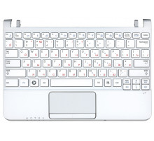 Клавиатура для ноутбука Samsung NC110 топ-панель белая
