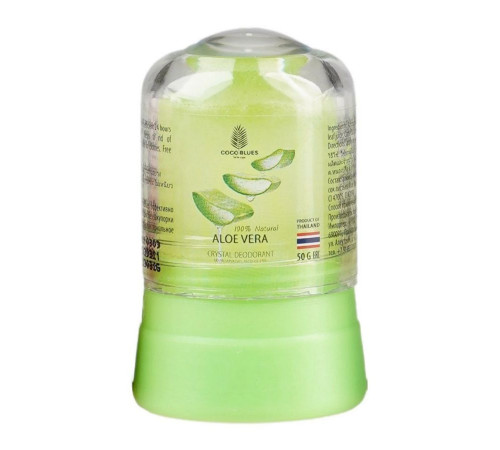 Coco Blues Дезодорант для тела с алоэ вера / Natural Crystal Deodorant Aloe Vera, 50 г