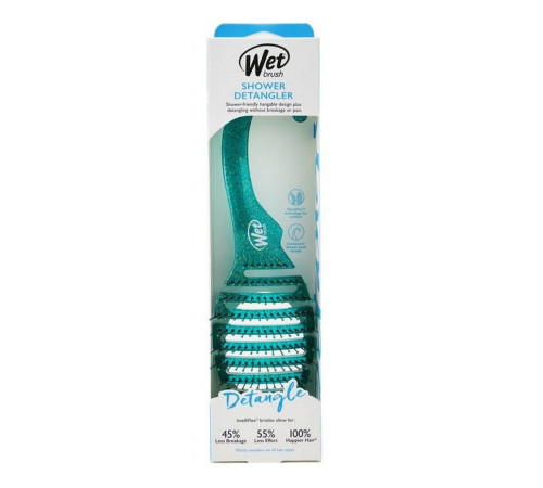 Wet Brush Расчёска массажная для душа / Shower Glitter Detangler Teal BWR801GREEGL