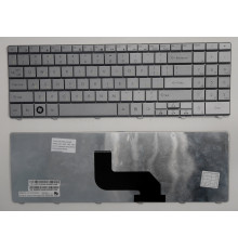 Клавиатура для ноутбука Packard Bell DT85, LJ61, LJ63, LJ65, LJ67, LJ71 / Gateway NV52 NV53 NV54 NV56 NV58 серебряная