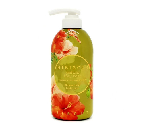 Jigott Парфюмированный лосьон для тела с экстрактом гибискуса / Hibiscus Perfume Body Lotion, 500 мл