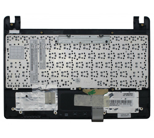 Клавиатура для ноутбука Asus Eee PC X101, X101H, X101CH, R11CX черная, верхняя панель в сборе (черная)