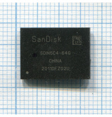 Микросхема EMMC NAND Flash Sandisk SDIN5C4 64GB