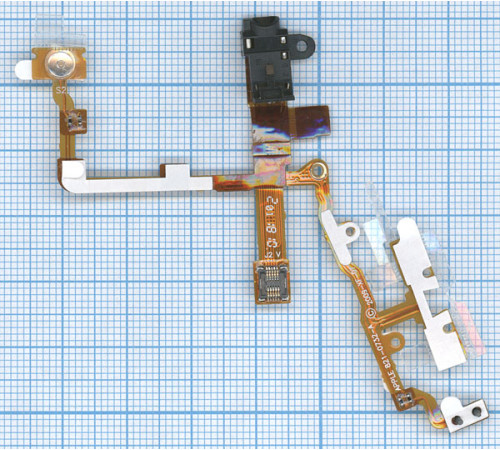 Шлейф аудио-разъема для iPhone 3G черный