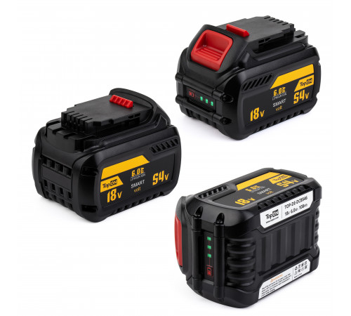 Аккумулятор для DeWalt XR Flex volt. 18В, 6Ач / 54В, 2Ач (li-Ion) Аккумулятор для DeWalt XR Flex volt. 18В, 6Ач / 54В, 2Ач (li-Ion)
