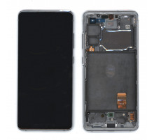 Дисплей для Samsung Galaxy S20 FE SM-G780F в сборе с тачскрином ServicePack черный (GH82-24219B)