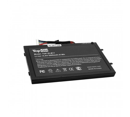 Аккумулятор для ноутбука Dell Alienware M11X R, M14x. 14.8V 5000mAh 81Wh. PN: PT6V8, T7YJR.