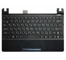 Клавиатура для ноутбука Asus Eee PC 1018P, 1018PB черная, верхняя панель в сборе