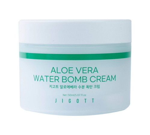 Jigott Крем для лица улажняющий с экстрактом алоэ вера / Aloe Vera Water Bomb Cream, 150 мл