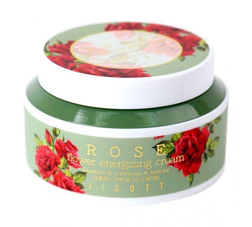 Jigott Крем для лица с экстрактом розы / Rose Flower Energizing Cream, 100 мл