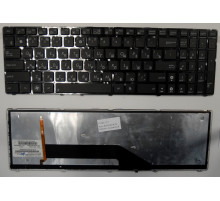 Клавиатура для ноутбука Asus K50, K60, K70 черная, с подсветкой