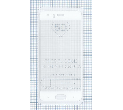 Защитное стекло Полное покрытие для Huawei Honor 9 белое