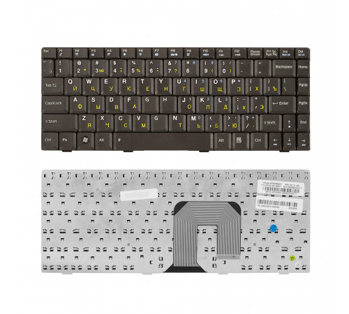 Клавиатура для ноутбука Asus F9, F9S, F9E, F9D, F6, F6V, U3, U6 Series. Плоский Enter. Черная, без рамки. PN: K022462AS1, MP-06833SU-528.