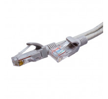 Патч-корд SUPRLAN U/UTP Cat.5e 4x2 26AWG (7x0.16mm) Cu LSZH серый 3м
