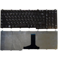 Клавиатура для ноутбука Toshiba Satellite A500 L350 L500 L505 F501 P200 P300 P500 черная глянцевая