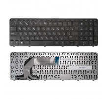 Клавиатура для ноутбука HP Pavilion Envy 17-E, 17-E000, 17-E001ER Series. Плоский Enter. Черная, с черной рамкой. PN: AER68U00110.