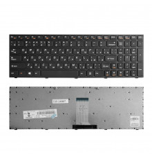 Клавиатура для ноутбука Lenovo B5400, M5400 Series. Плоский Enter. Черная, с черной рамкой. PN: NSK-BFGSQ.