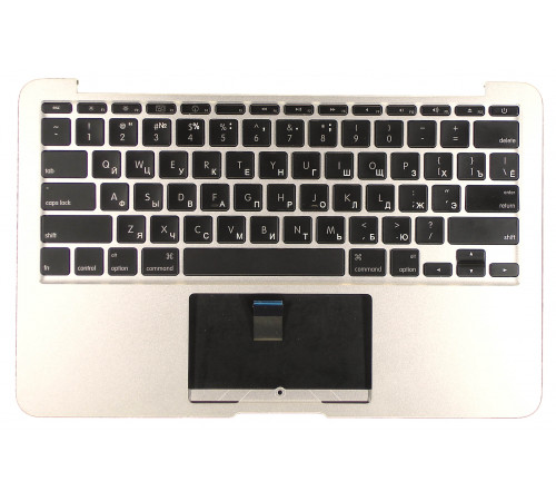 Клавиатура для ноутбука MacBook A1370 2010+ черная без подсветки плоский ENTER топ-панель