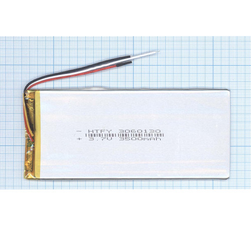 Аккумулятор Li-Pol (батарея) 3*60*130мм 3pin 3.7V/3500mAh