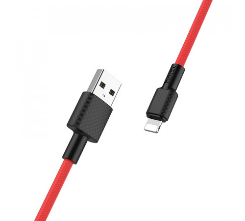 Кабель USB HOCO X29 Superior, USB - Lightning, 2.0А, 1м, красный