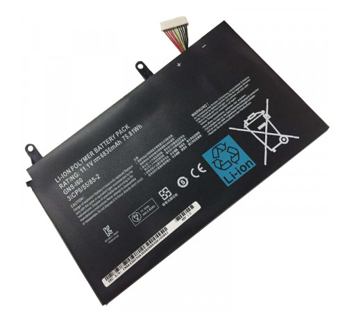 Аккумулятор для GIGABYTE P35, P37, P57 (GNS-I60), 6830mAh, 11.1V