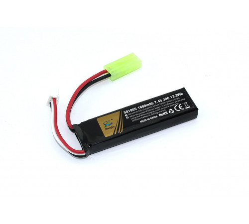 Аккумулятор Li-Pol 7.4v 451865 1800mah mini Tamiya plug