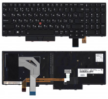 Клавиатура для ноутбука Lenovo ThinkPad T580 черная с подсветкой