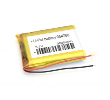 Аккумулятор Li-Pol (батарея) 9.5*47*60мм 2pin 3.7V/3000mAh