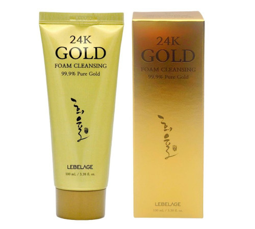 Lebelage Пенка для умывания с 24-каратным золотом / 24k Gold Foam Cleansing, 100 мл