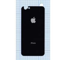 Защитное заднее стекло для iPhone 6/6S черное