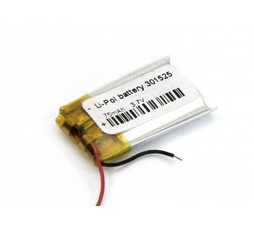 Аккумулятор Li-Pol (батарея) 3*15*25мм 2pin 3.7V/75mAh