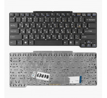 Клавиатура для ноутбука Sony Vaio VGN-SR, VGNSR Series. Плоский Enter. Черная, без рамки. PN: 148088381, NSK-S710R.