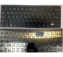 Клавиатура для ноутбука Sony Vaio SVF14, SVF14A черная, без рамки