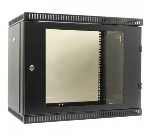 NT WALLBOX 12-66 B Шкаф 19" настенный, черный 12U 600*650, дверь стекло-металл