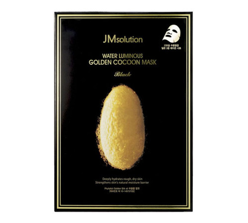 JMsolution Тканевая маска с протеинами кокона шелкопряда / Water Luminous Golden Cocoon Mask, 45 мл