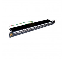 Патч-панель 19", 24 порта RJ-45, категория 6A, STP, 1U, LANMASTER LAN-PPL24S6A