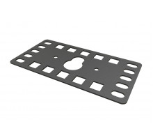 PMR-1.5U-M-RAL9005 Кронштейн 1.5U, крепеж типа ';монетка';, цвет черный RAL9005 (4 шт. в комплекте) Hyperline