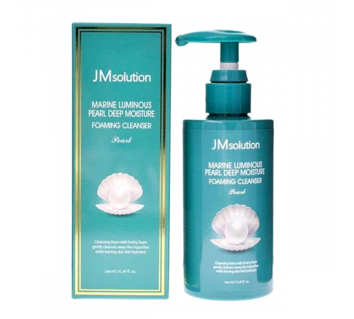 JMsolution Увлажняющая пенка для умывания лица с экстрактом жемчуга / Marine Luminous Perl Deep Moisture Foaming Cleanser, 200 мл