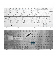 Клавиатура для ноутбука Acer 1810, 1830T, 721, 722, 751 Series. Г-образный Enter. Белая без рамки. PN: NSK-AQ00R.