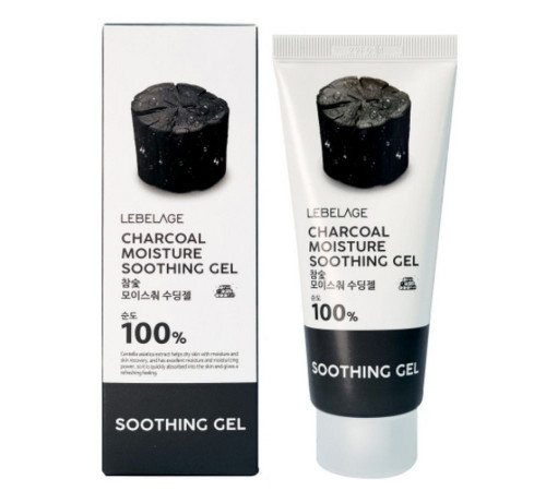 Lebelage Успокаивающий гель на основе экстракта древесного угля / Charcoal Moisture Soothing Gel, 100 мл