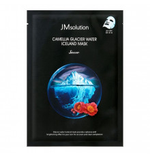 JMsolution Тонизирующая тканевая маска с экстрактом камелии / Camellia Glacier Water Iceland Mask Snow, 30 мл