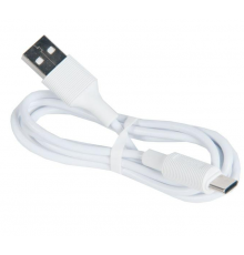 Кабель USB BOROFONE BX1 для Type-C, быстрая зарядка (fast charge), 3.0А, длина 1м, белый