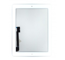 Сенсорное стекло (тачскрин) для iPad 3 белое с кнопкой