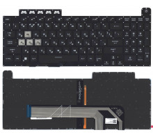 Клавиатура для ноутбука Asus FX506 FX506U черная с подсветкой