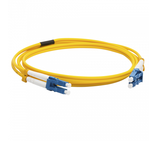 Патч-корд оптический LANMASTER, LSZH, дуплексный, LC/UPC-LC/UPC, SM OS2, 2 мм, 15 м LAN-2LC-2LC/SU/SL-15
