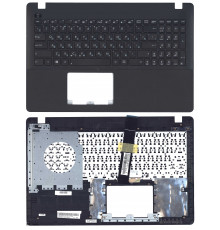 Клавиатура для ноутбука Asus X550, X550VA, X550EA, K550CC, F550CC, P550CA, R510C черная, верхняя панель в сборе (черная)