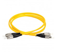 Патч-корд оптический LANMASTER, LSZH, дуплексный, FC/UPC-FC/UPC, SM OS2, 1.0 м
