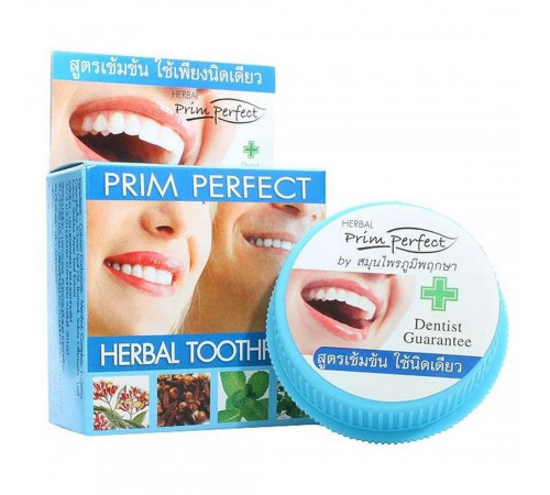 Prim Perfect Зубная паста отбеливающая травяная / Herbal Toothpaste, 25 г